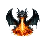 dragon élément feu transfert thermocollant impression dtf flex textile