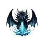 dragon élément eau transfert thermocollant impression dtf flex textile