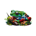 grenouille couleurs transfert thermocollant impression dtf elx textile