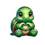 tortue coeur transfert thermocollant impression dtf lfex textile