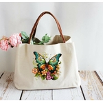 Papillon Vert Fleurs2