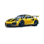 voiture jaune transfert thermocollant impression dtf flex textile