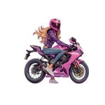 moto femme transfert thermocollant impression dtf flex textile