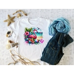 Flamant Plage Lunettes Tongs1