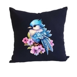 Oiseau Bleu Fleurs2