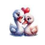 canards coeur transfert thermocollant impression dtf flex textile
