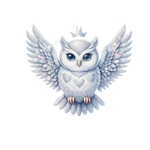 hibou blanc transfert thermocollant impression dtf flex textile