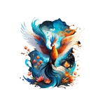 phénix fleurs transfert themrocollant impression dtf flex textile