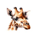 tête girafe transfert thermocollant impression dtf flex textile