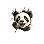 Panda mur transfert thermocollant impression DTF flex textile