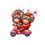 singes scooter trnasfert thermocollant impression dtf flex textile
