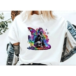 Fée Crânes Rainbow transfert thermocollant impression dtf flex textile t-shirt femme homme enfant