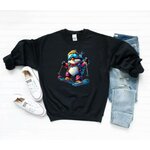 Pingouin ski transfert thermocollant impression dtf flex textile pull homme femme enfant t-shirt sweat