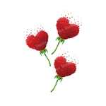 fleurs formes coeurs transfert thermocollant impression dtf flex textile