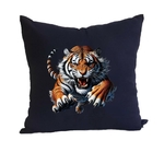 Tigre Saute Transfert thermocollant impression DTF flex textile coussin oreiller accessoire déco