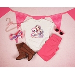 Girly Blonde Licorne transfert thermocollant impression dtf flex textile t-shirt enfant femme homme débardeur top sweat vêtement