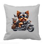 york motard transfert thermocollant impression dtf flex textile oreiller coussin déco accessoire
