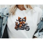 york motard transfert thermocollant impression dtf flex textile t-shirt sweat top débardeur femme homme enfant