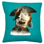 pirate paysage transfert thermocollant impression dtf flex textile coussin oreiller objet accessoire déco