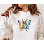 fée balançoire transfert thermocollant impression dtf flex textilet-shirt sweat top débardeur