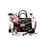 sac maquillage plumes transfert thermocollant impression dtf flex textile