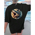 shark motifs transfert thermocollant impression dtf flex textile t-shirt femme homme enfant sweat débardeur top