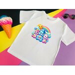 Ourson Couleurs Transfert thermocollant impression dtf flex textile t-shirt enfant femme homme sweat body vêtement