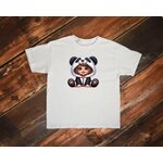 enfant panda transfert thermocollant impression dtf flex textile t-shirt enfant sweat débardeur pull vêtement