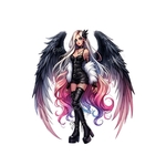 femme ailes transfert thermocollant impression dtf flex textile