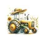 Tracteur Chapeau transfert thermocollant impression dtf flex textile