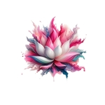 Lotus Peinture transfert thermocollant impression dtf flex textile