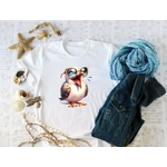 Mouette Rieuse Lunettes Transfert Thermocollant Impression dtf Flex Textile t-shirt homme femme enfnat bébé veste jeans sweat pull pantalon