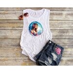 Femme Vagues Vahiné transfert thermocollant impression dtf flex textile t-shirt homme débardeur top sweat pull veste jeans pantalon