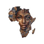 Afrique Femme Afro transfert thermocollant impression dtf flex textile