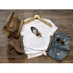 Plume Loup Ours Cerf Transfert thermocollant impression dtf flex textile t-shirt femme homme enfant sweat top veste jeans