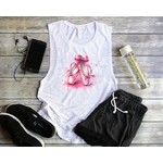 Petits Chaussons Danse Transfert thermocollant impression dtf flex textile t-shirt top débardeur sweat jogging