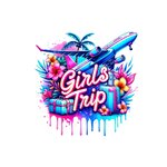Girl Trip Voyage Transfert thermocollant impression dtf flex textile