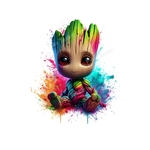 groot assis couleurs transfert thermocollant impression dtf flex textile
