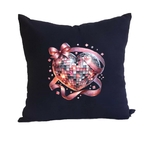 coeur facettes ruban transfert thermocollant impression dtf flex textile coussin oreillers accessoire déco