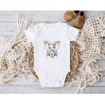 Lapin Balançoire transfert thermocollant impression dtf flex textile body bébé vêtement layette