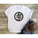 Requin Tatouages Oeil transfert thermocollant impression dtf flex textile t-shirt homme femme enfant sweat pull jeans veste