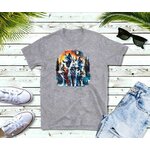 Loups Meute Forêt Neige transfert thermocollant impression dtf flex textile t-shirt homme femme enfant sweat pull casquette jeans veste