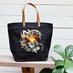 Cheval Paysage Cascade transfert thermocollant impression dtf flex textile sac shopping sport dos voyage plage