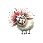 mouton cheveux humour transfert thermocollant impression dtf flex textile