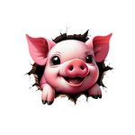 tête cochon humour transfert thermocollant impression dtf flex textile