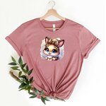 lapin noeud léopard transfert thermocollant impression dtf flex textile t-shirt femme enfnat homme body veste jeans top sweat