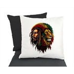 bob marley lion transfert thermocollant impression dtf flex textile accessoires déco coussin oreillers