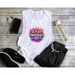 Mode Gym transfert thermocollant impression dtf flex textile -tshirt femme enfant homme top débardeur sweat pull jeans veste jogging