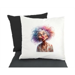 Mamie Bisou Humour transfert thermocollant impression dtf flex textile coussin oreillers accessoires déco