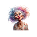 Mamie Bisou Humour transfert thermocollant impression dtf flex textile